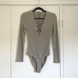 LF lace up bodysuit